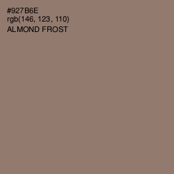 #927B6E - Almond Frost Color Image